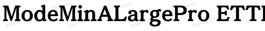 ModeMinALargePro ETTF字体转换